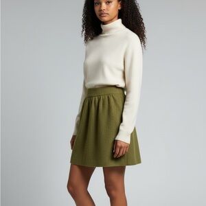 Martini Olive green True Vintage Mohair Pencil Skirt secretary small U.S. SW 008